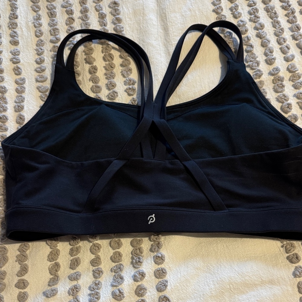 Peloton Black Double-Strap Performance Sports Bra - image 3